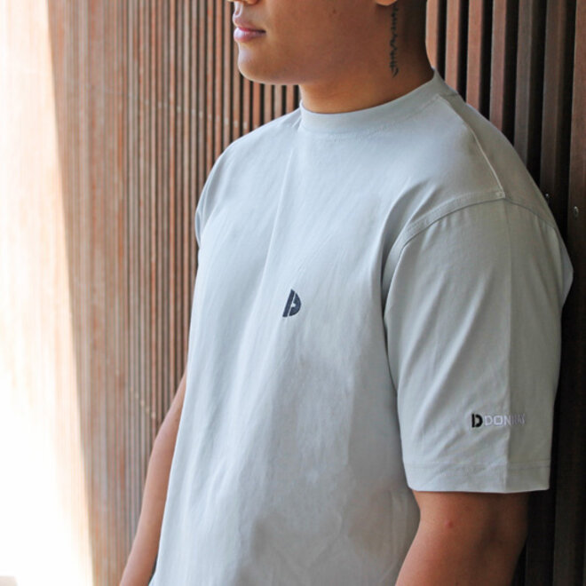 Donnay Heren - 3-Pack - T-Shirt Vince - Donkergrijs/Wit/Light Grey