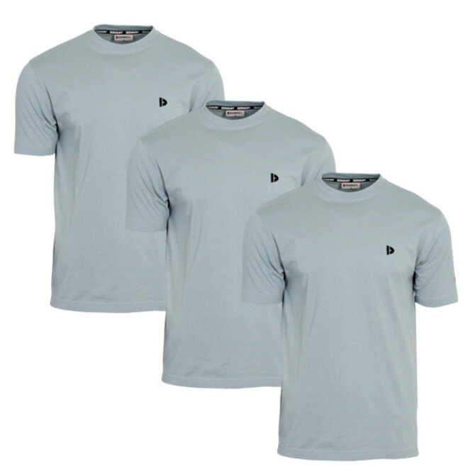 Donnay Heren - 3-Pack - T-Shirt Vince - Granite Green