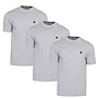 Donnay Heren - 3-Pack - T-Shirt Vince - Light Grey