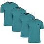 Donnay Heren - 4-Pack - T-Shirt Vince - Teal Blue