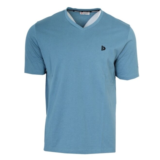 Donnay Heren - V-neck T-Shirt Berno - Light Denim Blue