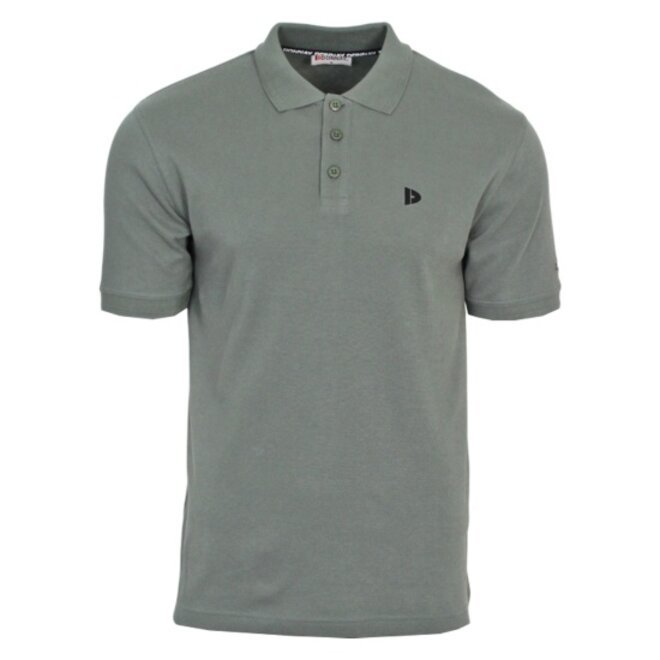 Donnay Heren - 3-Pack - Polo shirt Noah - Donkergrijs / Wit / Jungle Green