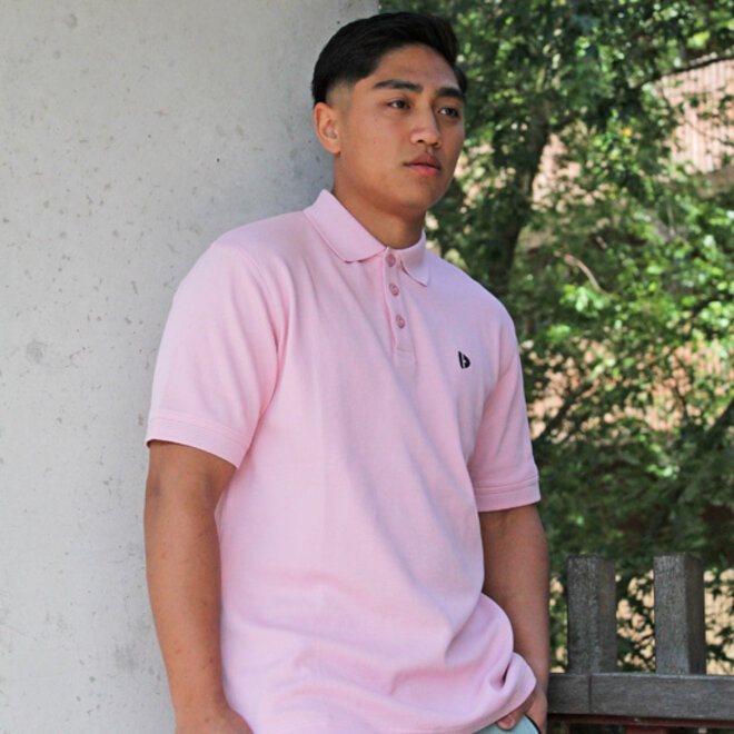 Donnay Heren - 3-Pack - Polo shirt Noah - Zwart / Wit / Candy Pink