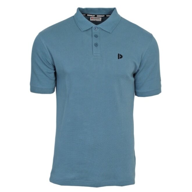 Donnay Heren - 3-Pack - Polo shirt Noah - Zwart / Navy / Light Denim Blue