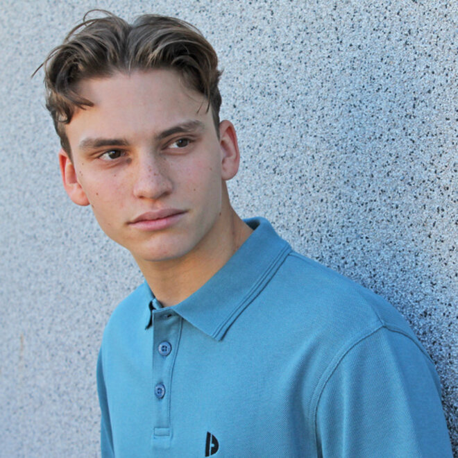 Donnay Heren - 3-Pack - Polo shirt Noah - Zwart / Navy / Light Denim Blue