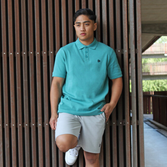 Donnay Heren - 3-Pack - Polo shirt Noah - Zwart / Donkergrijs / Teal Blue