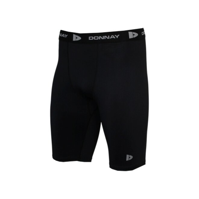 Donnay Heren - Compressie Short 23cm - Zwart