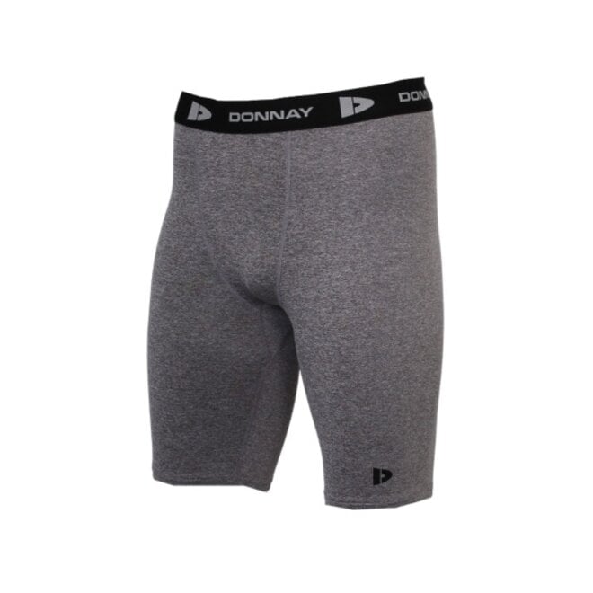Donnay Heren - Compressie Short 23cm - Donkergrijs