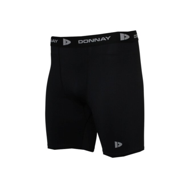 Donnay Heren - Compressie Short 15cm - Zwart
