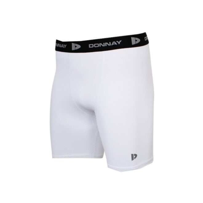 Donnay Heren - Compressie Short 15cm - Wit