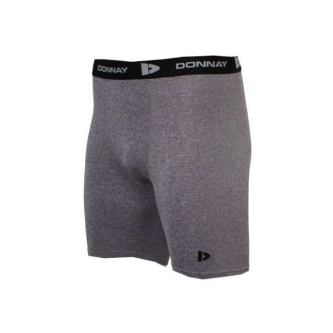 Donnay Heren - Compressie Short 15cm - Donkergrijs