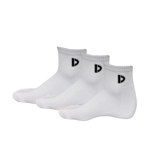 Donnay Unisex Quartersokken - Wit - 3 paar