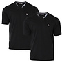 Donnay Heren - 2-Pack - V-neck T-Shirt Berno - Zwart