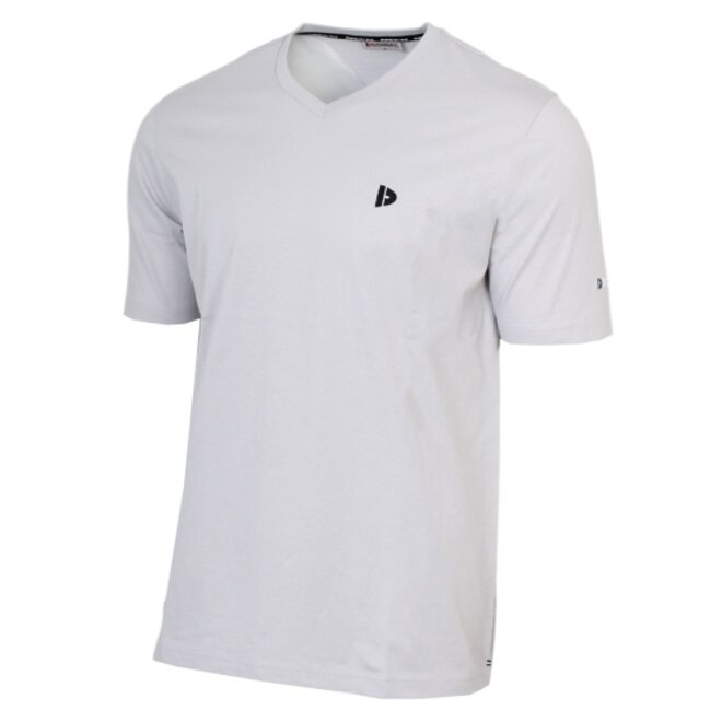Donnay Heren - 2-Pack - V-neck T-Shirt Berno - Light Grey