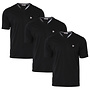 Donnay Heren - 3-Pack - V-neck T-Shirt Berno - Zwart