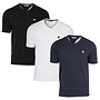 Donnay Heren - 3-Pack - V-neck T-Shirt Berno - Zwart / Wit/ Navy