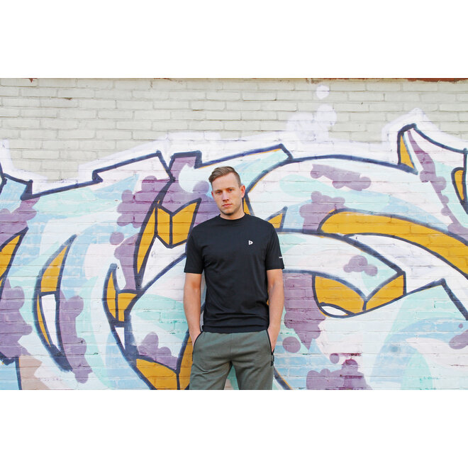 Donnay Heren - 5-Pack - T-Shirt Vince - Zwart