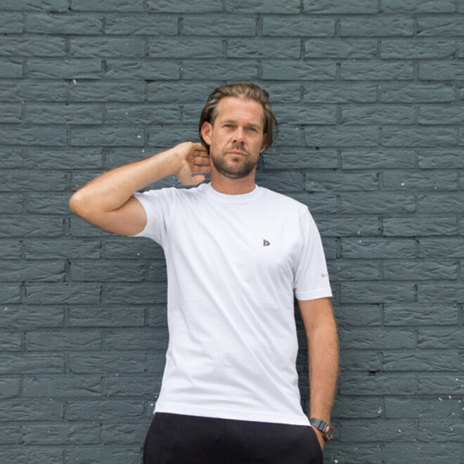 Donnay Heren - 10-Pack - T-Shirt Vince - Wit