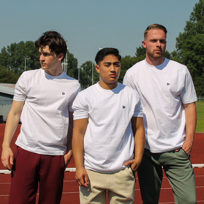 Donnay Heren - 10-Pack - T-Shirt Vince - Wit