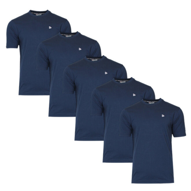 Donnay Heren - 10-Pack - T-Shirt Vince - Navy