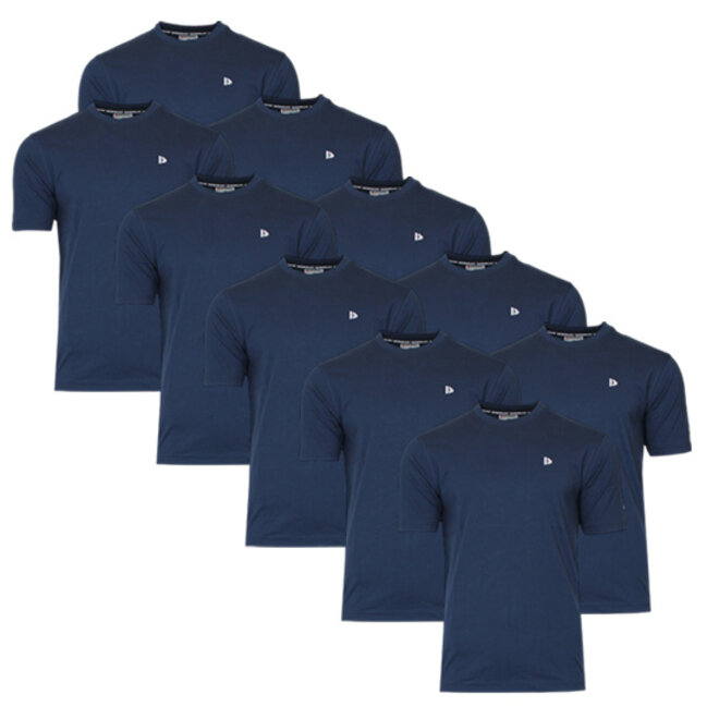 Donnay Heren - 10-Pack - T-Shirt Vince - Navy