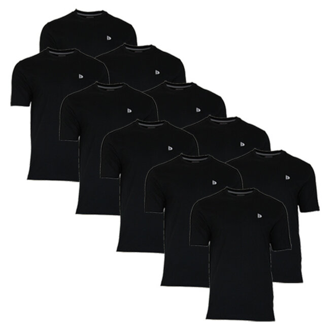 Donnay Heren - 10-Pack - T-Shirt Vince - Zwart