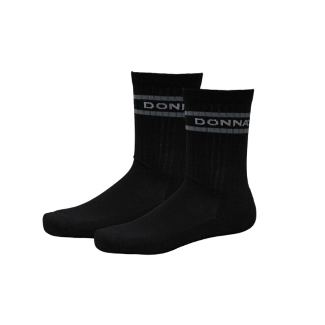 Donnay Unisex Premium Fit Sportsokken - Zwart & Grijs - 3 paar