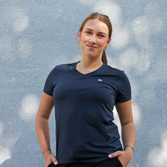 Donnay Dames - Sport T-shirt Vera - Navy