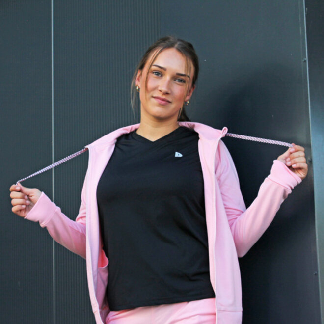 Donnay Dames - Sport T-shirt Vera - Zwart