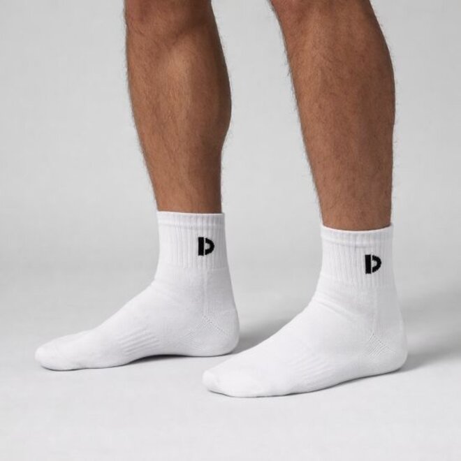 Donnay Unisex Quartersokken - Wit - 3 paar