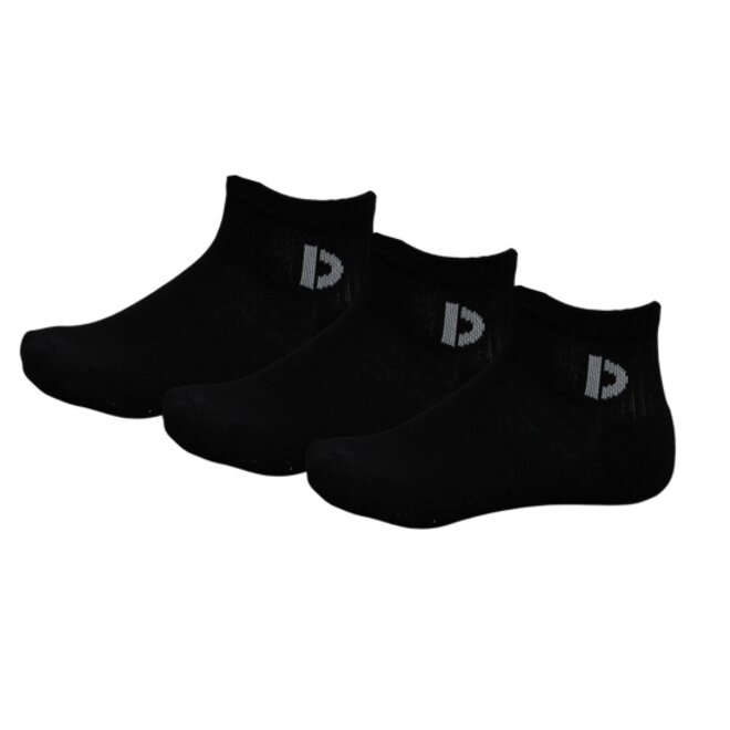 Donnay Unisex Quartersokken - Zwart - 12 paar