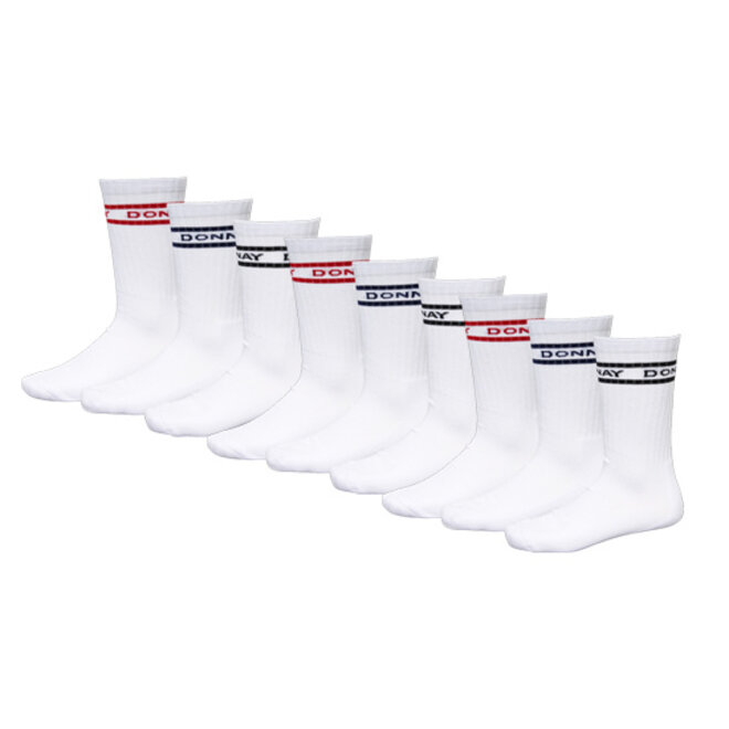 Donnay Unisex Premium Fit Sportsokken - Wit - 9 paar