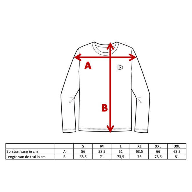 Donnay Heren - VEP Fleece Crew Sweater - Donkergrijs gemêleerd