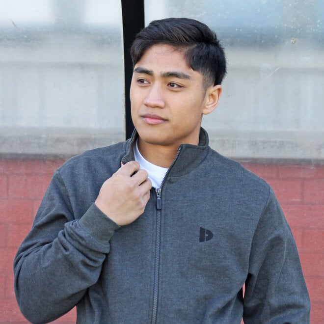 Donnay Heren - VEP Vest met kraag - Donkergrijs gemêleerd