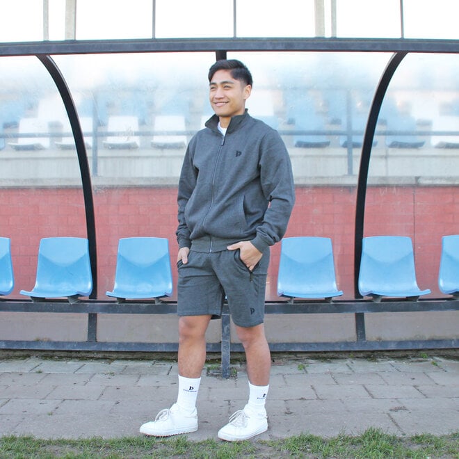 Donnay Heren - VEP Vest met kraag - Donkergrijs gemêleerd