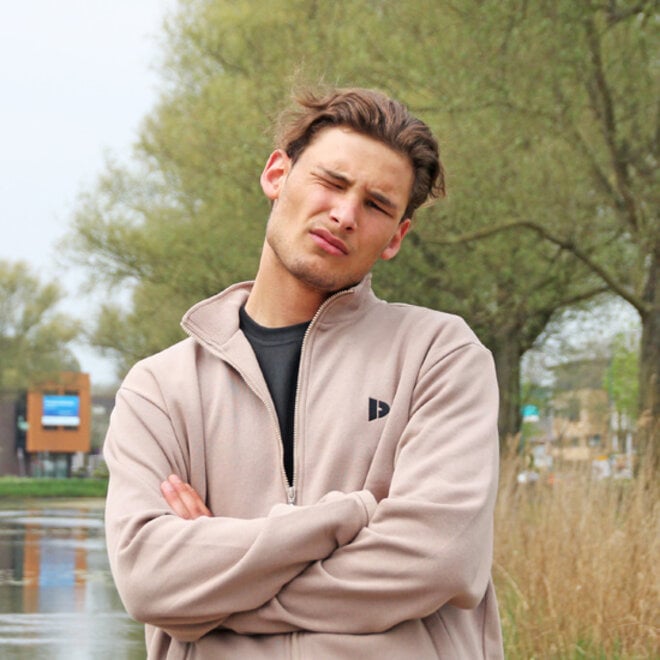 Donnay Heren - VEP Vest met kraag - Taupe Grey