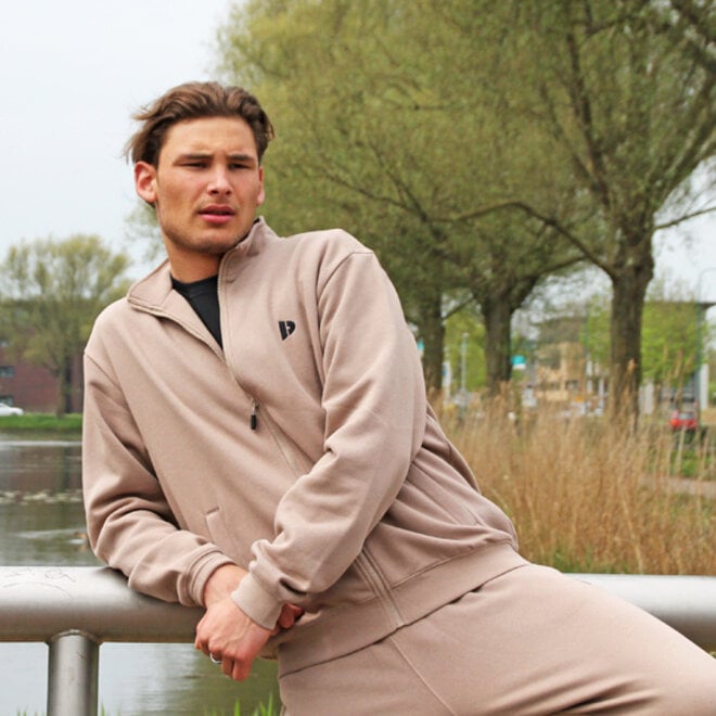 Donnay Heren - VEP Vest met kraag - Taupe Grey