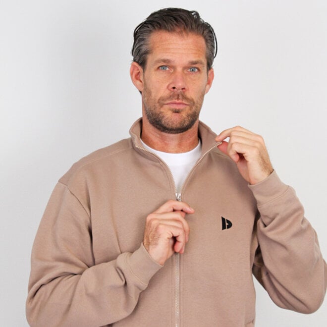 Donnay Heren - VEP Vest met kraag - Taupe Grey