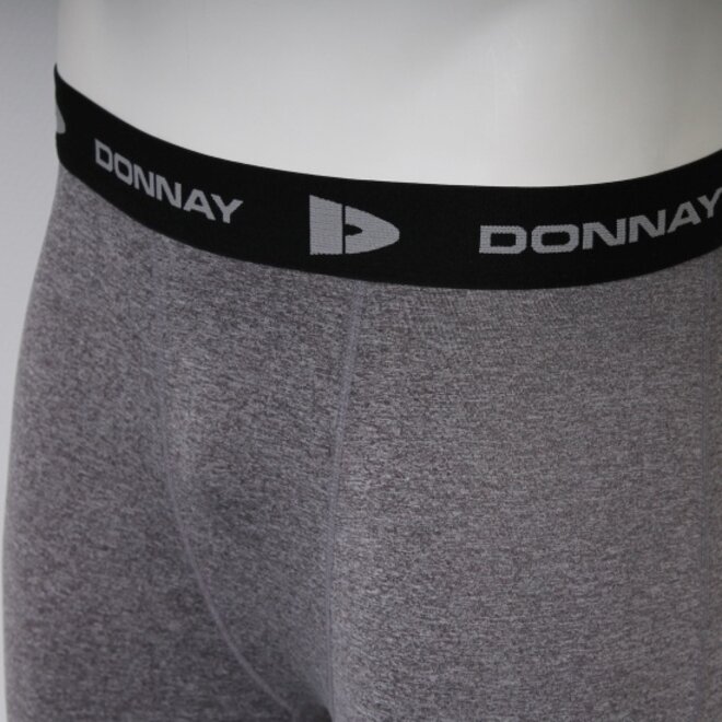 Donnay Heren - 2-Pack - Compressie Sport Legging - Zwart & Donkergrijs