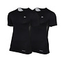 Donnay Heren - 2-Pack - Baselayer Shirt Korte Mouw  - Zwart