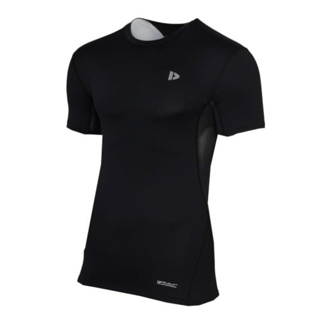 Donnay Heren - 3-Pack - Baselayer Shirt Korte Mouw  - Zwart