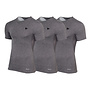 Donnay Heren - 3-Pack - Baselayer Shirt Korte Mouw  - Donkergrijs