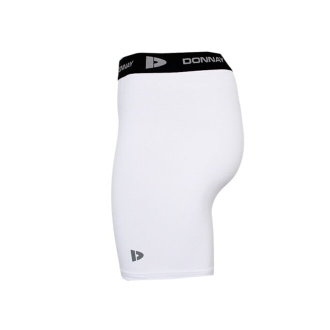 Donnay Heren - 2-Pack - Compressie Short 15cm - Wit