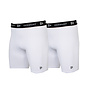 Donnay Heren - 2-Pack - Compressie Short 15cm - Wit
