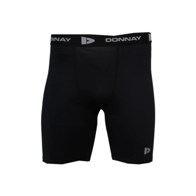 Donnay Heren - 2-Pack - Compressie Short 15cm - Zwart