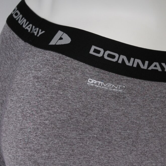 Donnay Heren - 2-Pack - Compressie Short 15cm - Donkergrijs