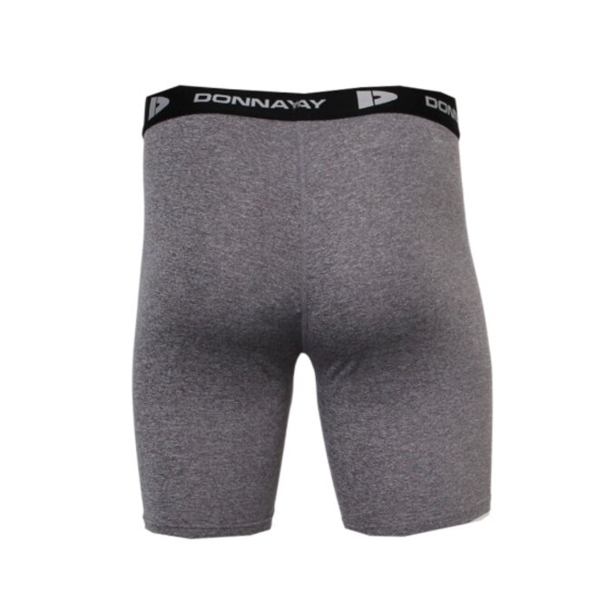 Donnay Heren - 2-Pack - Compressie Short 15cm - Zwart & Donkergrijs