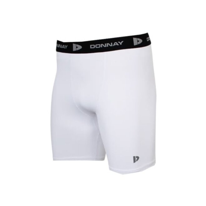 Donnay Heren - 3-Pack - Compressie Short 15cm - Wit