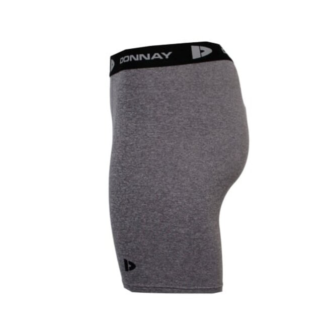 Donnay Heren - 3-Pack - Compressie Short 15cm - Donkergrijs