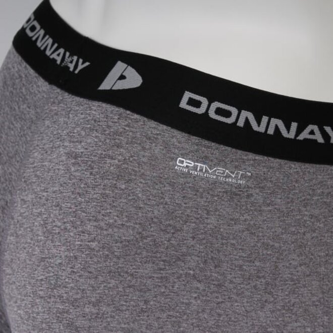 Donnay Heren - 3-Pack - Compressie Short 15cm - Donkergrijs